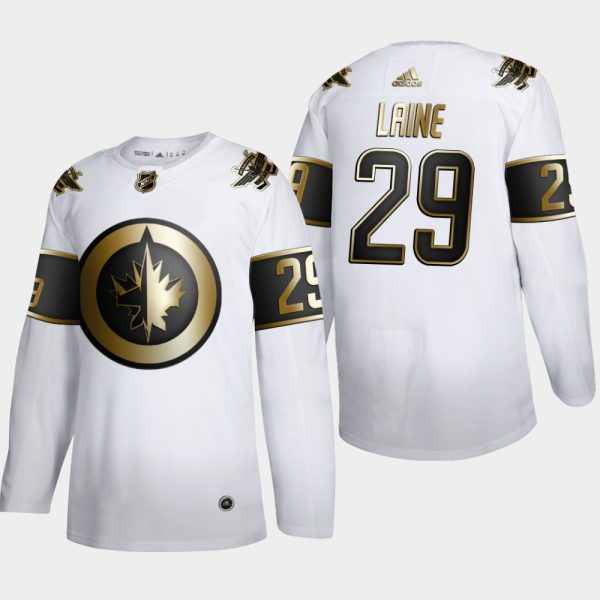 Herren Winnipeg Jets Eishockey Trikot Patrik Laine #29 Golden Edition Weiß Authentic